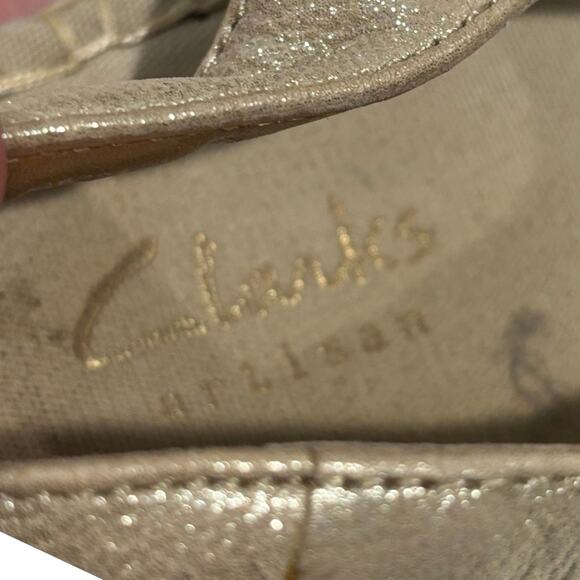 Clarks Artisan Gold Petrina Lulu Womens Casual espadrille wedge Sandals Size 7.5 - Picture 6 of 10